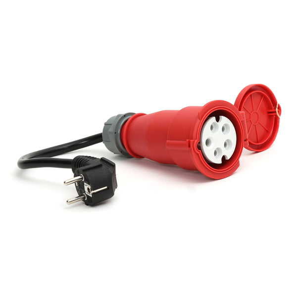 suko - voimavirta adapteri, jolla voit ottaa virtaa tavallisesta kotitalouspistorasiasta eli sukosta, laitteeseen jossa voimavirtaliitin. Huom! Max 10A sukosta!