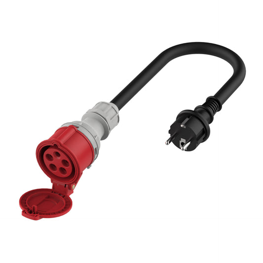 Latausadapteri – Schuko–16A voimavirta-adapteri
